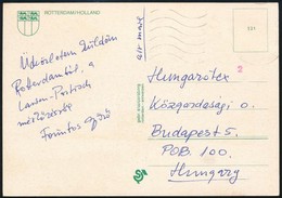 Forintos Győző Nagymester Sakkolimpikon üdvözlő Képeslapja A Larsen-Portisch Versenyről / Autograph Signed Postcard Of C - Andere & Zonder Classificatie