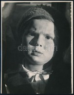 Cca 1933 Kinszki Imre (1901-1945) Budapesti Fotóművész  Pecséttel Jelzett Vintage Fotóművészeti Alkotása (Boy's Portrait - Andere & Zonder Classificatie