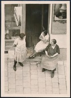 1931 Kinszki Imre (1901-1945) Budapesti Fotóművész által Feliratozott Vintage Fotó A Hagyatékából (Plaudrei), 8,5x6,1 Cm - Sonstige & Ohne Zuordnung