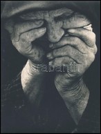 1973 Tóth Erzsébet: Nagymamám, Feliratozott Vintage Fotóművészeti Alkotás, 24x18 Cm - Sonstige & Ohne Zuordnung