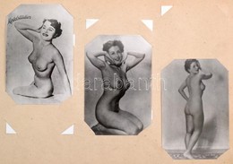 Erotikus Fotók Gyűjteménye, összesen Kb. 90 Db, Albumba Rendezve, Különböző Méretben - Andere & Zonder Classificatie