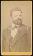 Cca 1890 Füredi Keöd József (1839-1897) Színész, Balatoni és Dunai Hajóskapitány  Lengyel Samu Műterméből 6,5x10,5 Cm - Andere & Zonder Classificatie