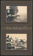 Cca 1910 Lovrana 4 Db Paszpartuzott Fotó 17x15 Cm - Andere & Zonder Classificatie