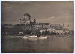 Cca 1940 Esztergom A Tabi Gőzössel. Fotópályázatra Készült Művészi Vintage Felvétel. 30x24 Cm - Andere & Zonder Classificatie