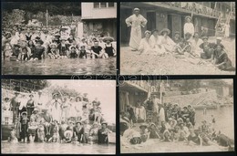 Cca 1910 Fürdőzők Az Adrián, Abbáziában, 10 Db Fotólap - Andere & Zonder Classificatie