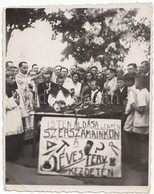 1947 'Isten áldása Legyen Szerszámainkon A 3 éves Terv Kezdetén', Fotó, 11×9 Cm - Andere & Zonder Classificatie