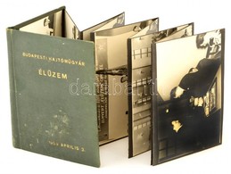 1959 Budapesti Hajtóműgyár élüzem Lett. 10 Db Fényképet Tartalmazó Album 16x19 Cm - Andere & Zonder Classificatie