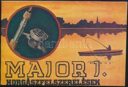 1940 Major János Horgászfelszerelések Képes árjegyzéke, Jó állapotban - Publicidad