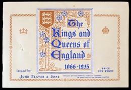 Cca 1935 Player's Cigarettes: The Kings And Queens Of England 1066-1935, Cigarettakártya-gyűjtemény, Teljes, John Player - Advertising