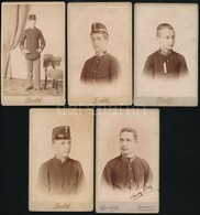 Cca 1870-1880 10 Db Kadet Fotó Goszleth Műteremből 7x11 Cm - Other & Unclassified