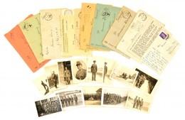Cca 1940-1944 Német Katonák Tábori Levelei (12 Db) és 13 Wehrmacht Katonákat ábrázoló Fénykép - Autres & Non Classés