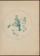 1890 Louis Vallet (1856-1940 Lovas Katonákat ábrázoló 5 Db Színes Fametszet. / Wood Engravings Of Horses And  Soldiers.  - Altri & Non Classificati
