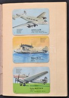 Cca 1930-1940 95 Db Gyűjtői Kártya, Közte állatokkal, Repülőgépekkel, Füzetbe Ragasztva, Változó állapotban. - Zonder Classificatie