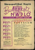 1937-1939 Budapesti Napló. Szerk.: Lóránth László. I. évf. 10. Sz., II. évf. 2. Sz.+Fővárosi Pedagógiai Könyvtár évkönyv - Zonder Classificatie