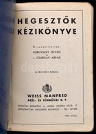 1941 Weiss Mannfréd - Hegesztők Kézikönyve. Sok ábrával 158p. Sérült Papírkötésben - Zonder Classificatie