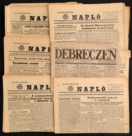 1947-1956 Hajdú-Bihari Napló. MSZMP Hajdú-Bihar Megyei Bizottságának Lapja. I. évf. 1. Sz. (1956. Nov. 14.), I. évf. 3., - Zonder Classificatie