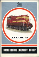 Cca 1980 Ganz-MÁVAG Mozdony, Vagon és Gépgyár DVM-2 Mozdony Prospektusa Leporelló  / Locomotive Booklet - Zonder Classificatie