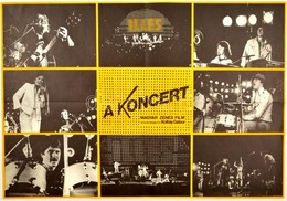 1981 Illés - A Koncert Magyar Zenés Film Plakátja, Hajtott, 40×57 Cm - Otros & Sin Clasificación