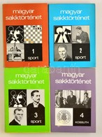 Magyar Sakktörténet 1-4. Kötet. (Teljes!) Szerk.: Barcza Gedeon, Földeák Árpád. Bp., 1975-1989, Sport. Kiadói Egészvászo - Sin Clasificación