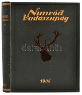 1935 Nimród Vadászújság. A Nemzeti Vadászati Védegylet Hivatalos Lapja. XXIII. évf. 1-36 Sz. 1935-ös Teljes évfolyam. Sz - Sin Clasificación