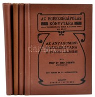 Az Egészségápolás Könyvtára 4 Kötete (I., VII., XVI., XIX.): 
Dr. Schrötter Lipót: Az ép és Beteg Tüdő Egészségtana.;
Pr - Unclassified