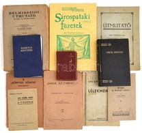 Vegyes Egyházi Témájú Könyv és Nyomtatvány,10 Db. Ablonczy Dániel: Lélekmentés, Császár József: 'Imhol Az Ember'...', Dr - Non Classés