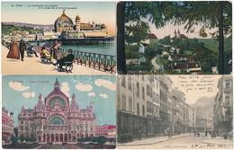 ** * 125 Db Régi Vegyes Külföldi Városképes Lap / Old Foreign City View Postcards, 125 Pcs. - Non Classés
