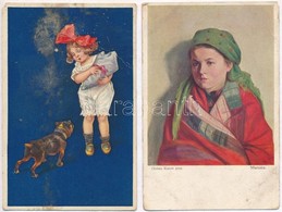 ** * 50 Db RÉGI Művész Motívumlap / 50 Pre-1945 Art Motive Postcards - Non Classés