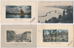 ** * 40 Db RÉGI Főleg Svájci Városképes Lap / 40 Pre-1945 Mostly Swiss Town-view Postcards - Unclassified