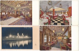 ** A Lloyd Triestino AUSONIA Utasszállító Hajója 11 Db Használatlan Képeslap  / MS Ausonia 11 Postcards - Non Classés