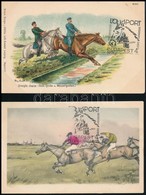 ** 4 Db RÉGI Használatlan Ló Témájú Motívumlap / 4 Unused Pre-1945 Horse Themed Motive Postcards - Sin Clasificación