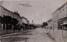 T3/T4 1907 Balassagyarmat, Fő Utca, Városháza, Platthy, Aninger, Frischer üzlete. Kiadja Wertheimer Zsigmond (Rb) - Sin Clasificación