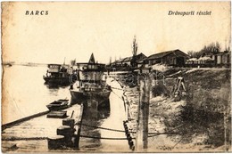 T3 1926 Barcs, Dráva Parti Részlet, DDSG Uszály. Gút Béla Kiadása (EB) - Zonder Classificatie