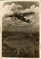 ** T4 1930 Budapest. Magyar Légiforgalmi Rt. Reklámlapja. ML Rt új Fokker F-VIII Típusú, H-MFNA Lajstromjelű, 15 üléses  - Zonder Classificatie
