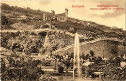 T2 1909 Budapest I. Gellérthegyi Feljárat, Szent Gellért Szobor - Képeslapfüzetből - Zonder Classificatie