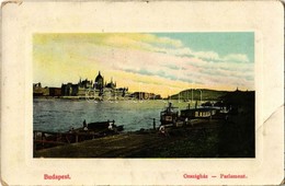 * T2/T3 1909 Budapest V. Országház, Budai Rakpart (EB) - Zonder Classificatie