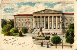 * T2/T3 1899 Budapest VIII. Nemzeti Múzeum. Kosmos Kunstanstalt S. IX. Litho  (EK) - Sin Clasificación