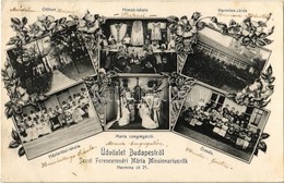 T2/T3 1907 Budapest XIV. Szent Ferenc Rendi Mária Misszionáriusnők, Otthon, Himző Iskola, Hermina Zárda, Háztartási Isko - Zonder Classificatie
