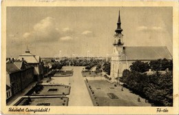T2/T3 1941 Csongrád, Fő Tér, Római Katolikus Templom. Bózvári Kiadása (EB) - Unclassified