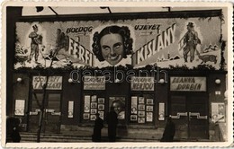 * T2/T3 ~1940 Győr, 'Elite' Mozi Filmposzterekkel (100 Férfi 1 Kislány, Stokowsky és A Philadelphiai Szimfonikusok, Adol - Unclassified