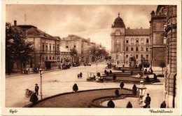 T3 1936 Győr, Vasútállomás, Piaci árusok, Automobil (ázott / Wet Damage) - Unclassified