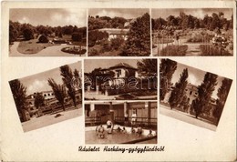 * T2/T3 1949 Harkány, Gyógyfürdő Részletek, Medence, Park, Fürdőzők (EK) - Unclassified