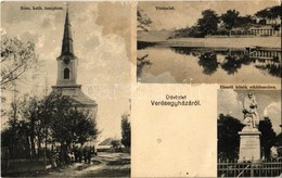 T3 1924 Veresegyháza, Hősök Szobra, Római Katolikus Templom, Tórészlet (fl) - Zonder Classificatie