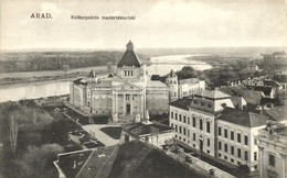 * T2 Arad, Kultúrpalota, Felső Kereskedelmi Iskola; Kiadja Kerpel Izsó / Cultural Palace, School - Non Classés