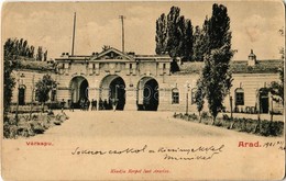 * T2/T3 1901 Arad, Várkapu, Katonák. Kiadja Kerpel Izsó / Castle Gate, K.u.K. Soldiers (Rb) - Unclassified
