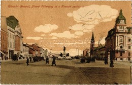 T2 1916 Arad, József Főherceg út, Kossuth Lajos Szobor. Bloch H. Kiadása / Street, Statue - Ohne Zuordnung