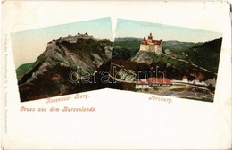 ** T4 Barcaság, Burzenland, Tara Barsei; Rosenauer Burg, Törzburg / Barcarozsnyó Vára, Törcsvár. Kiadja G. A. Seraphin / - Non Classés