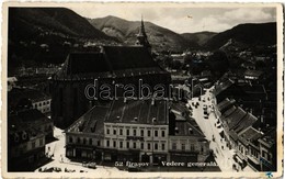 T2/T3 1937 Brassó, Kronstadt, Brasov; Vedere Generala / Fő Tér, Wilhelm Scherg & Co., J. L. & A. Hesshaimer, Karl Essigm - Non Classificati