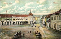 T2 1907 Dés, Dej; Piac Tér, Kanyó Antal, Rohák Ágoston, Makó Mihály és Kallus Jakab üzlete. Gálócsi Samu Kiadása / Marke - Sin Clasificación