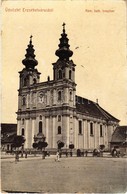 T2/T3 1911 Erzsébetváros, Dumbraveni; Római Katolikus Templom. W.L. (?) 1830. / Catholic Church (kopott / Worn) - Zonder Classificatie